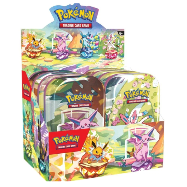Scarlet &amp; Violet – Prismatic Evolutions Mini Tin Display (ENG)